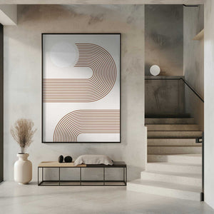 Tablou înramat „Beige Arc Poster” de Elena Ristova
