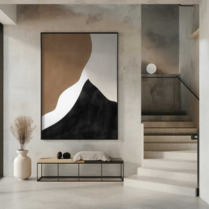 Tablou înramat „Abstract Beige and Brown Art” de Elena Ristova