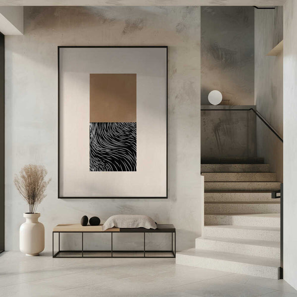 Tablou înramat „Geometric and Organic Shapes” de Elena Ristova