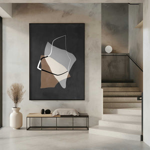 Tablou înramat „Organic Shapes in Earthy Tones” de Elena Ristova
