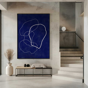 Tablou înramat „Minimalist Design with Organic Shapes” de Elena Ristova