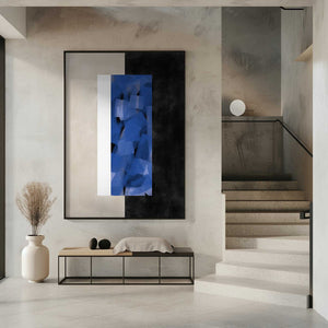 Tablou înramat „Blue Block Essence” de Elena Ristova