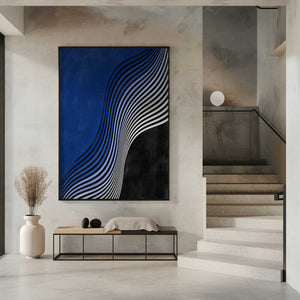 Tablou înramat „Waves of Contrast” de Elena Ristova