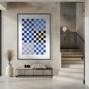 Tablou înramat „Checker Board Blues” de Elena Ristova