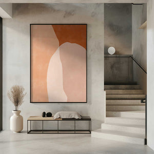 Tablou înramat „Earthy Layers” de Elena Ristova