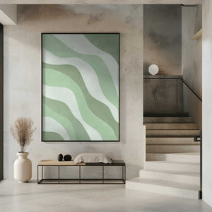 Tablou înramat „Verdant Waves” de Elena Ristova