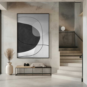 Tablou înramat „Monochrome Flow” de Elena Ristova