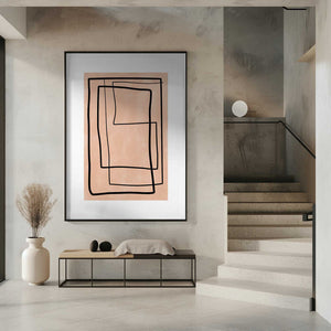 Tablou înramat „Geometric Elegance” de Elena Ristova