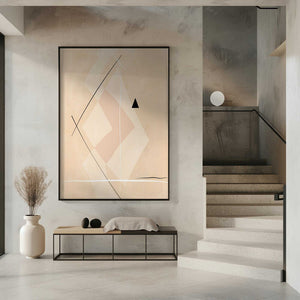 Tablou înramat „Geometric Shapes And Intersecting Lines” de Elena Ristova