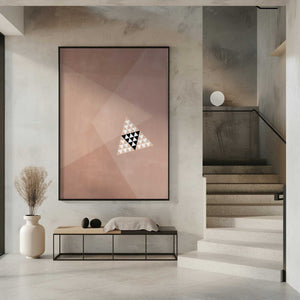 Tablou înramat „Geometric Design With A Central Triangular Pattern” de Elena Ristova