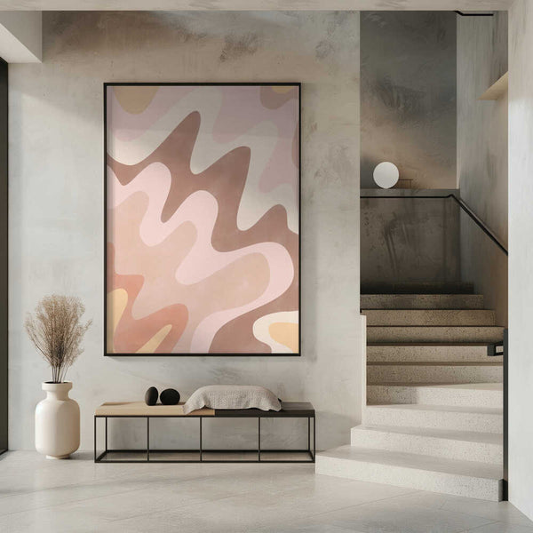 Tablou înramat „Dreamy Wavescape” de Elena Ristova