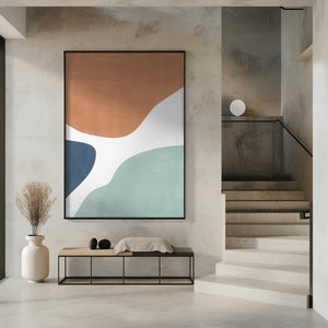 Tablou înramat „Colorful Curves” de Elena Ristova