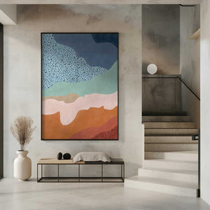 Tablou înramat „Colorful Flowing Shapes” de Elena Ristova