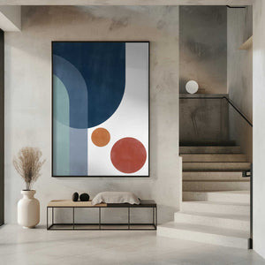 Tablou înramat „Overlapping Circles And Arches” de Elena Ristova