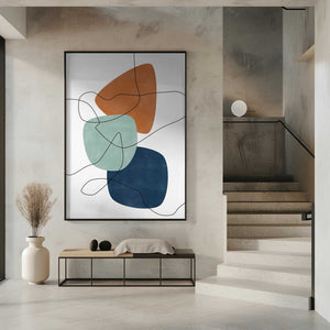Tablou înramat „Shapes and Lines” de Elena Ristova