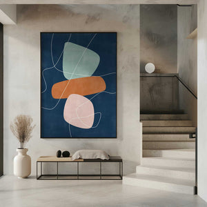 Tablou înramat „Floating Shapes” de Elena Ristova