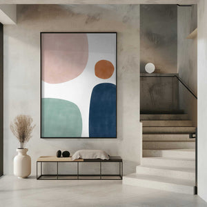Tablou înramat „Shapes and Hues” de Elena Ristova