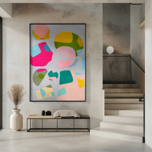 Tablou înramat „Minimal cutout colorful” de Ana Rut Bre