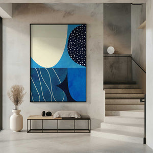 Tablou înramat „Shapes Play3 2blue” de Ana Rut Bre