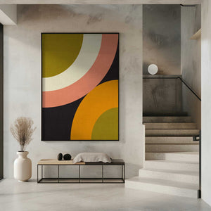 Tablou înramat „Geo Shapes Fall 21 Rounded” de Ana Rut Bre