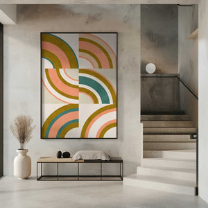Tablou înramat „Rainbow Suns 10” de Ana Rut Bre