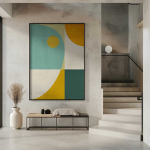 Tablou înramat „Rainbow Plus Shapes10” de Ana Rut Bre
