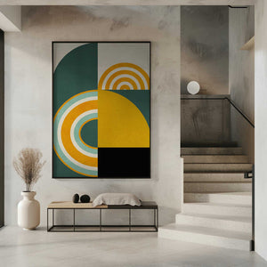 Tablou înramat „Rainbow Plus Shapes8” de Ana Rut Bre