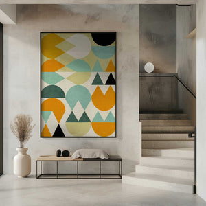 Tablou înramat „Rainbow Plus Shapes5” de Ana Rut Bre