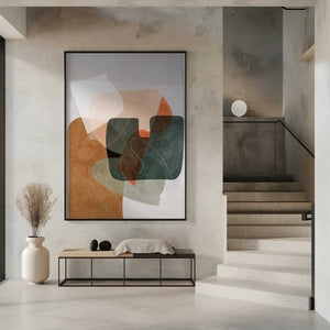 Tablou înramat „Nature Friendly Terracotta 4 Aquarell Kopie” de Ana Rut Bre