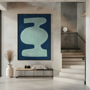 Tablou înramat „Abstract Vessel Silhouette” de Elena Ristova