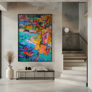 Tablou înramat „Abstract Color Palette” de Dorothy Fagan