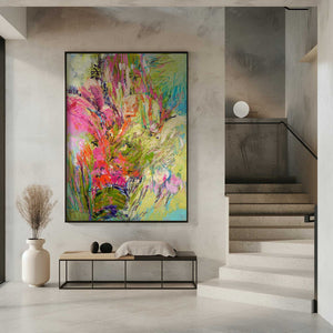 Tablou înramat „Expressionist Colorful Abstract” de Dorothy Fagan