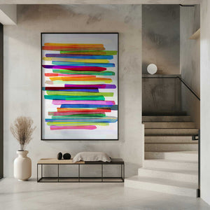 Tablou înramat „Colorful Stripes 1” de Mareike Böhmer