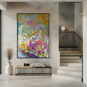 Tablou înramat „Vibrant Garden Dream” de Dorothy Fagan