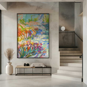 Tablou înramat „Vibrant Garden Path” de Dorothy Fagan