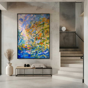 Tablou înramat „A Symphony of Green Hues” de Dorothy Fagan