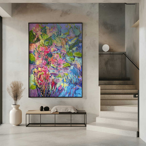 Tablou înramat „Vibrant Floral Dreams” de Dorothy Fagan