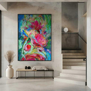 Tablou înramat „Vibrant Petal Symphony” de Dorothy Fagan