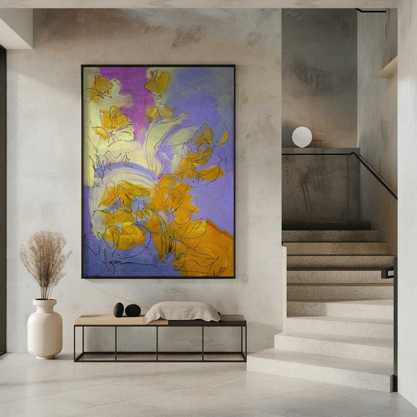 Tablou înramat „Golden Blossom Glow” de Dorothy Fagan