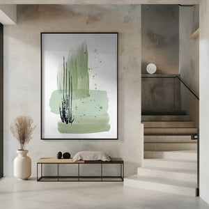 Tablou înramat „Planet Green-1” de Sally Ann Moss