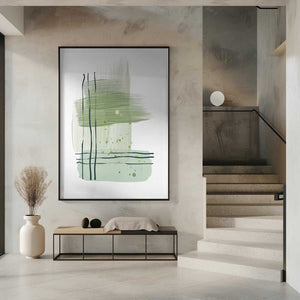 Tablou înramat „Planet Green-3” de Sally Ann Moss
