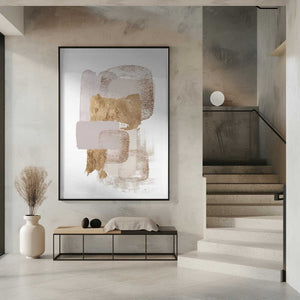 Tablou înramat „Neutral Gold 2” de Sally Ann Moss