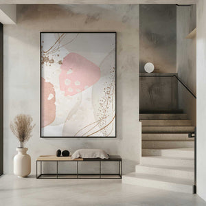 Tablou înramat „Silky Pink-3” de Sally Ann Moss