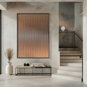 Tablou înramat „Euphoria - Orange and Gray” de Alma