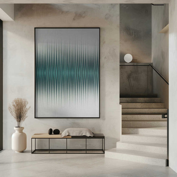 Tablou înramat „Euphoria - White and Green” de Alma