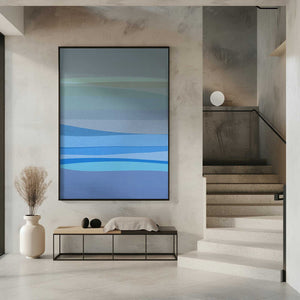Tablou înramat „Blue Abstract I” de Orara Studio