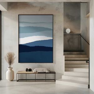 Tablou înramat „Blue Abstract II” de Orara Studio