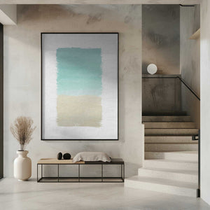 Tablou înramat „Turquoise Abstract” de Orara Studio