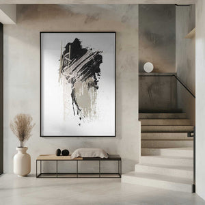 Tablou înramat „Black N Silver 2” de Sally Ann Moss
