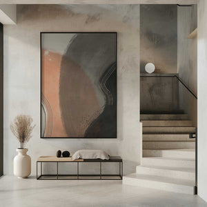 Tablou înramat „Earth Tone Abstract” de Little Dean